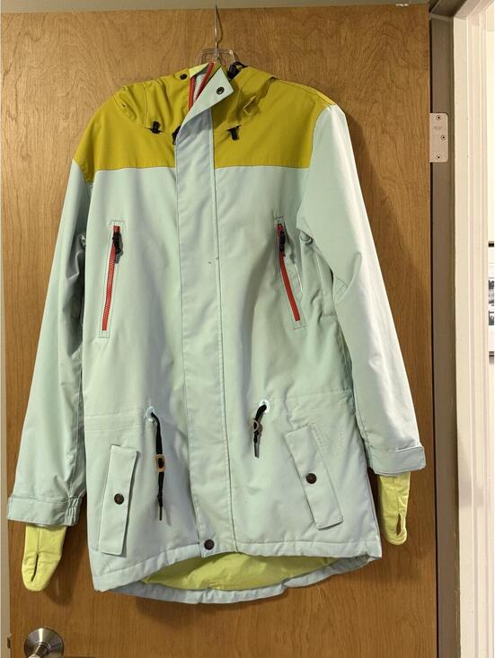 Airblaster Jackets & Blazers - Airblaster Glacier Collection Trenchover Snowboard Jacket Mint Yellow Medium